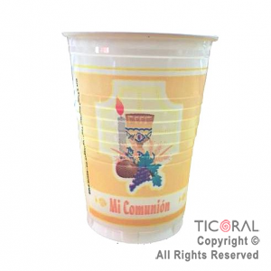 VASO COMUNION AMARILLO X 10